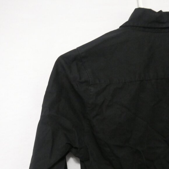 TOMMY JEANS | small | Black Cotton Casual / Dress Shirt | Made In Canada 🟥🍁🟥 - Picture 9 of 14